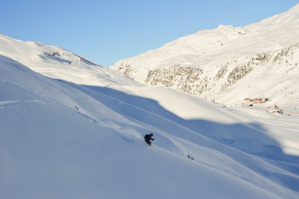 Freeride ski en snowboard trip naar de Alpen