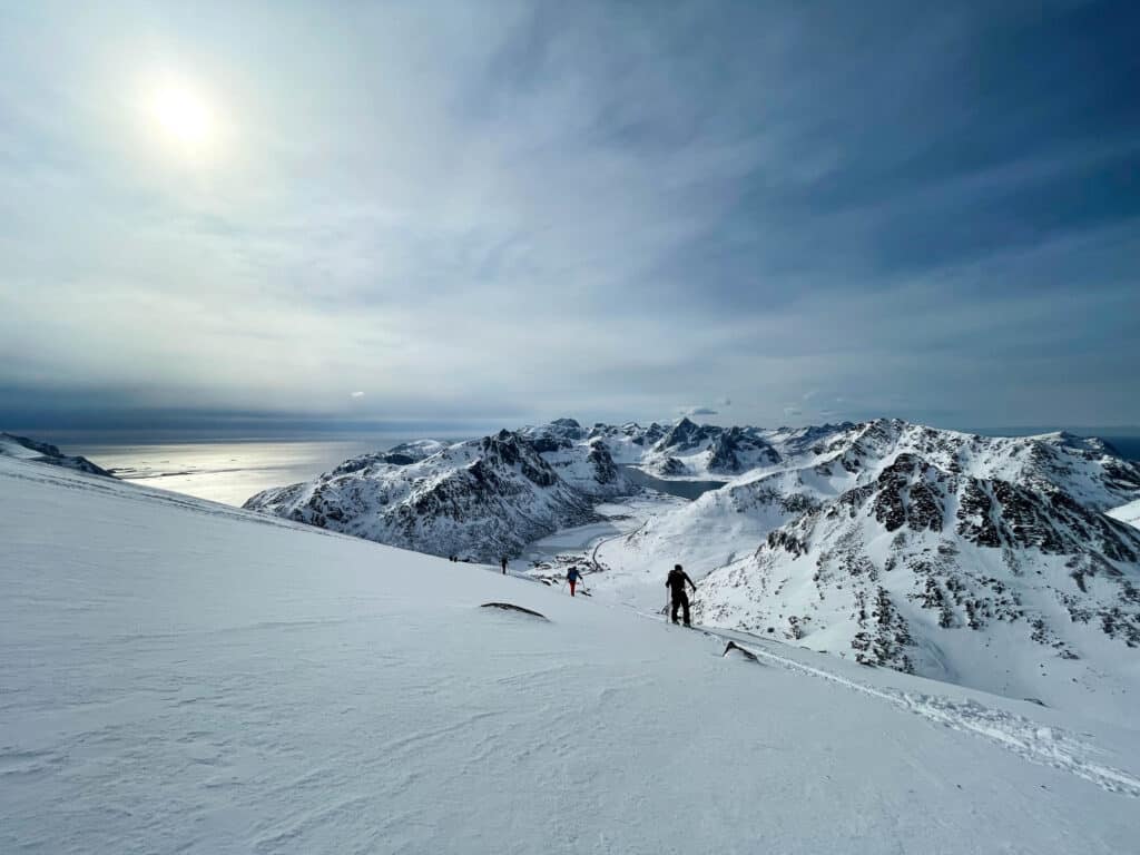 Tourskiën Lofoten Noorwegen